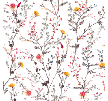 Floral branch pattern coasters - TenStickers