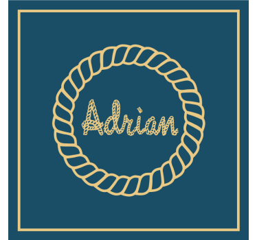Personalized rope-anchor personalised beer mats - TenStickers