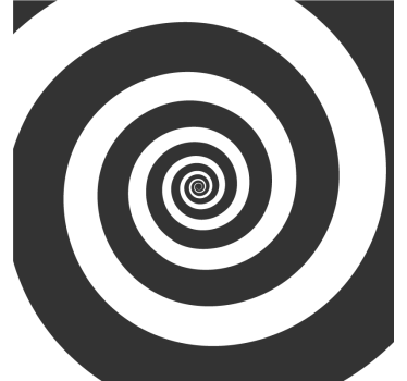 Spiral pattern contrast coasters - TenStickers
