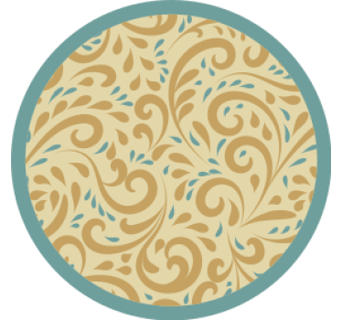 Elegant floral inspiration coasters - TenStickers