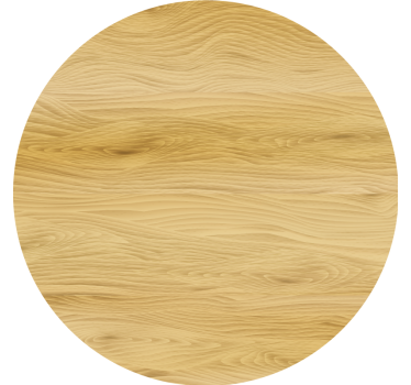 Coasters natural wood circular surface - TenStickers