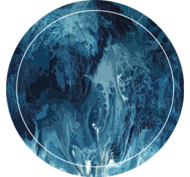 Coasters abstract blue swirl pattern - TenStickers