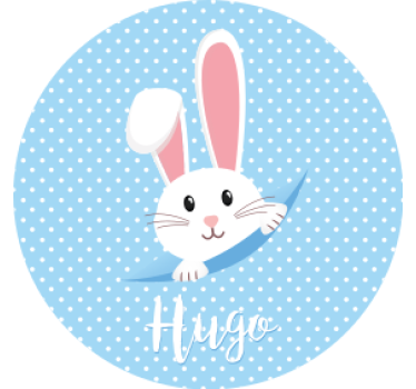 Wedding coasters cute bunny design - TenStickers