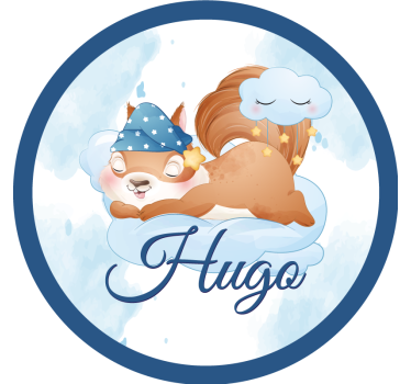 Geek coasters squirrel relaxing dream - TenStickers