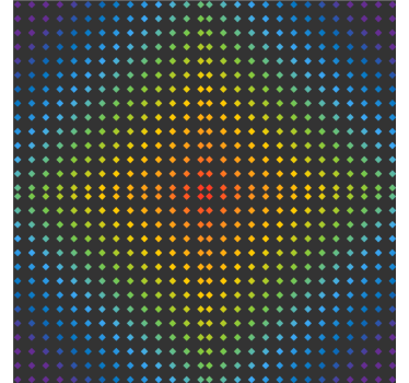 Colorful dotted pattern coasters - TenStickers