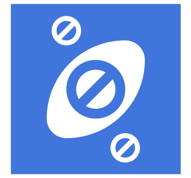 Beer mats abstract blue shapes - TenStickers