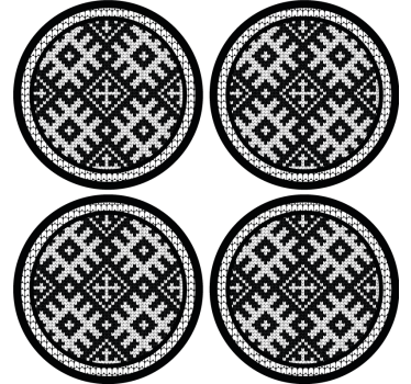 Coasters knitted pattern coasters - TenStickers