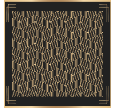 Coasters with geometric leaf design - TenStickers