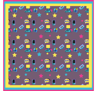 Geek coasters retro tech design - TenStickers