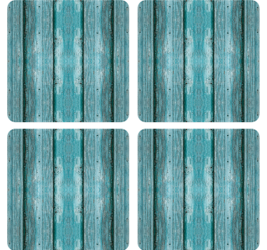Coasters with textured plank surface - TenStickers