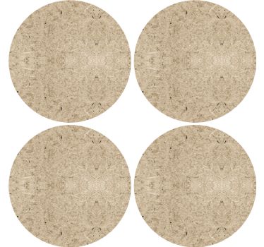 Wood corkboard effect texture effect coaster - TenStickers