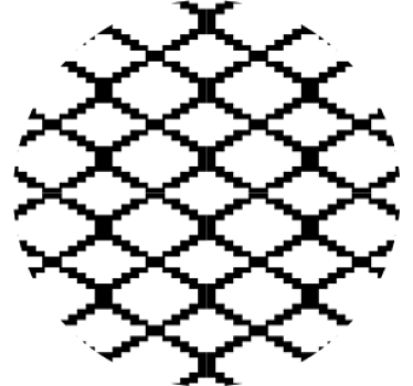 Coasters with geometric pattern overlay - TenStickers