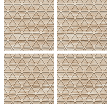 Textured geometric pattern coasters - TenStickers