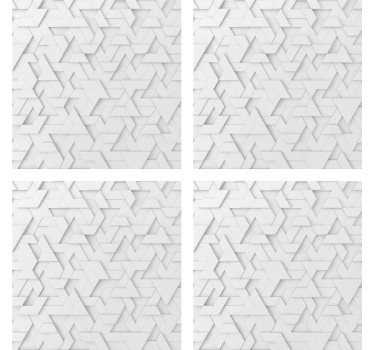 Coasters with geometric textured pattern - TenStickers