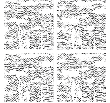 Abstract black pattern coasters - TenStickers
