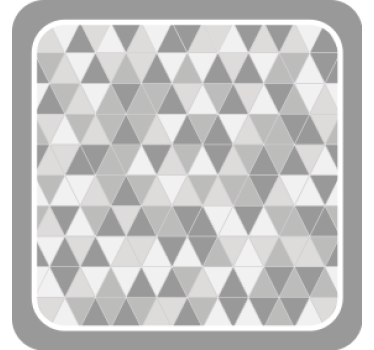 Geometric triangle pattern coasters - TenStickers