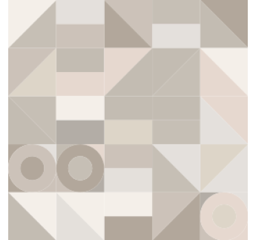 Coasters with geometric neutral patterns - TenStickers