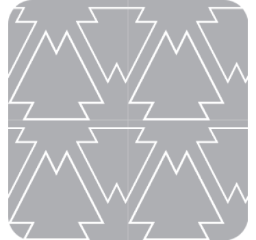 Coasters with angular tree design - TenStickers