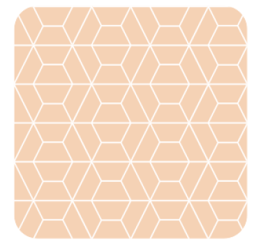 Coasters in geometric hexagonal arrangement - TenStickers