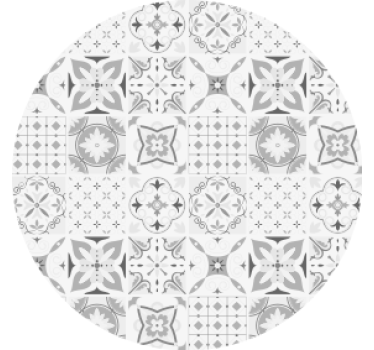 Coasters geometric floral design - TenStickers