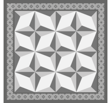 Coasters with geometric layered patterns - TenStickers
