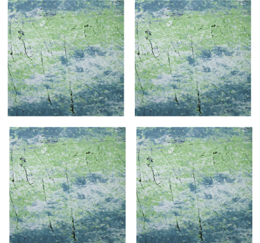 Textured green surface beer mats - TenStickers