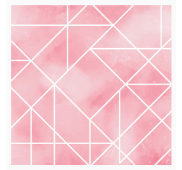 Coasters geometric pink design - TenStickers