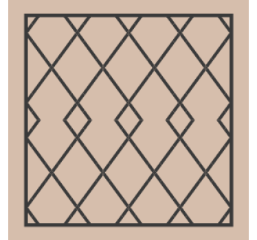 Coasters geometric overlay design - TenStickers