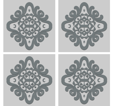 Coasters with intricate pattern design - TenStickers
