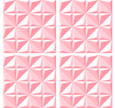 Coasters with textured geometric design - TenStickers