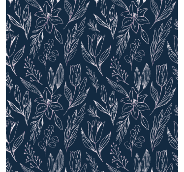 Coasters with floral pattern design - TenStickers