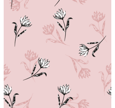 Coasters floral design in soft colors - TenStickers