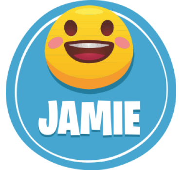 Personalisable coasters with smiley face design - TenStickers