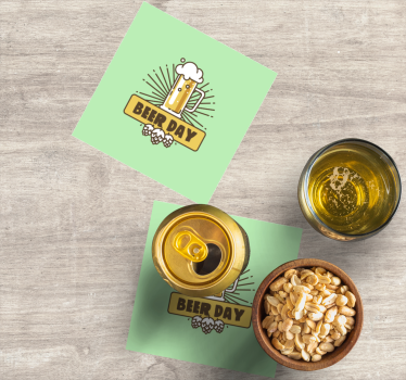 Beer mats beer mug celebration - TenStickers