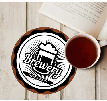 Beer mats brewery premium quality emblem - TenStickers
