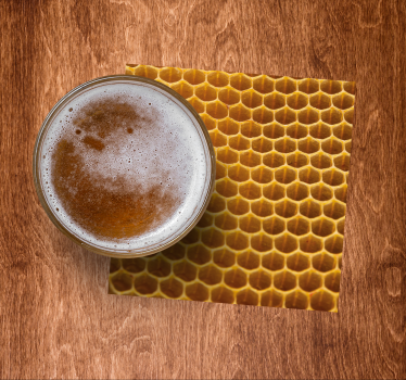 Beer mats honeycomb pattern - TenStickers
