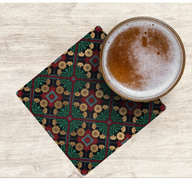 Coasters floral patterned decorative sheets - TenStickers