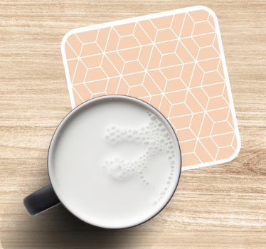 Coasters in geometric hexagonal arrangement - TenStickers