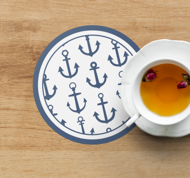 Coasters nautical anchor design - TenStickers