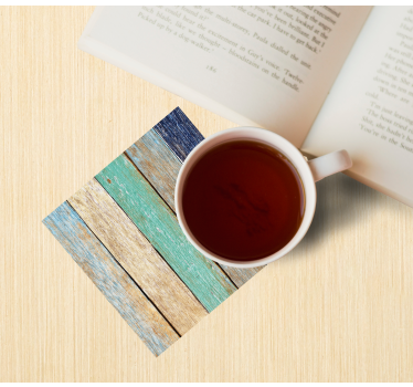 Coasters weathered wood planks - TenStickers