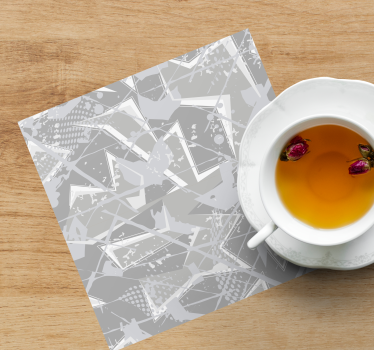 Coasters with abstract geometric design - TenStickers