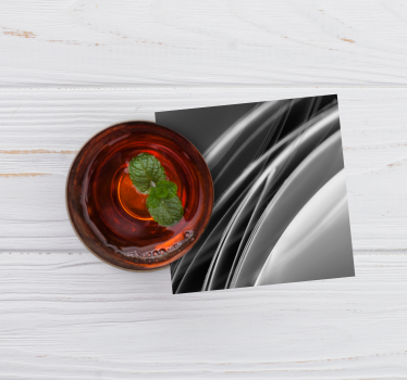 Coasters with abstract wave design - TenStickers