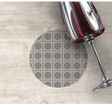 Coasters with circular patterned surface - TenStickers