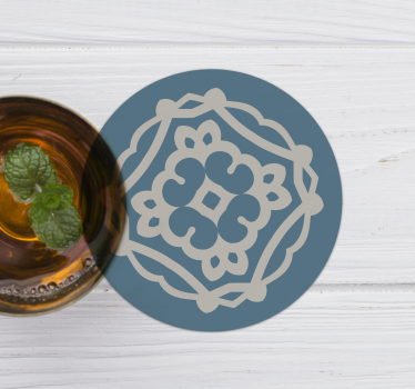 Coasters with detailed design overlay - TenStickers