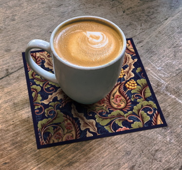Coasters with elegant botanical design - TenStickers