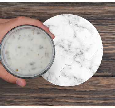 Coasters with elegant marble surface - TenStickers