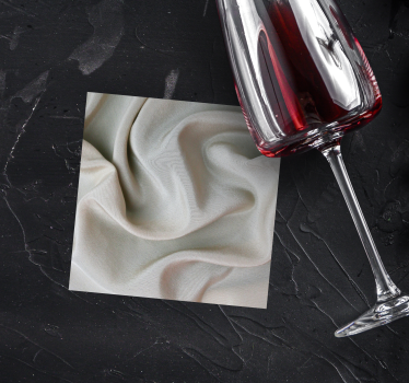 Coasters with elegant soft fabric texture - TenStickers