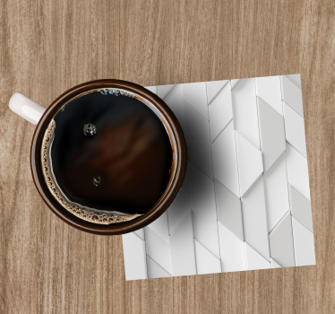 Coasters with geometric relief design - TenStickers