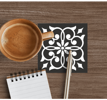 Coasters with intricate botanical design - TenStickers