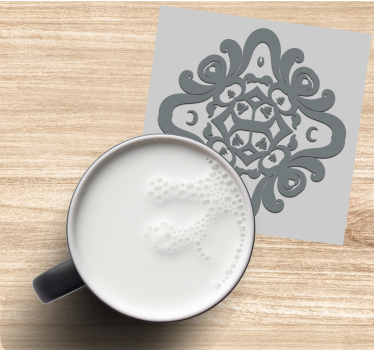 Coasters with intricate pattern design - TenStickers